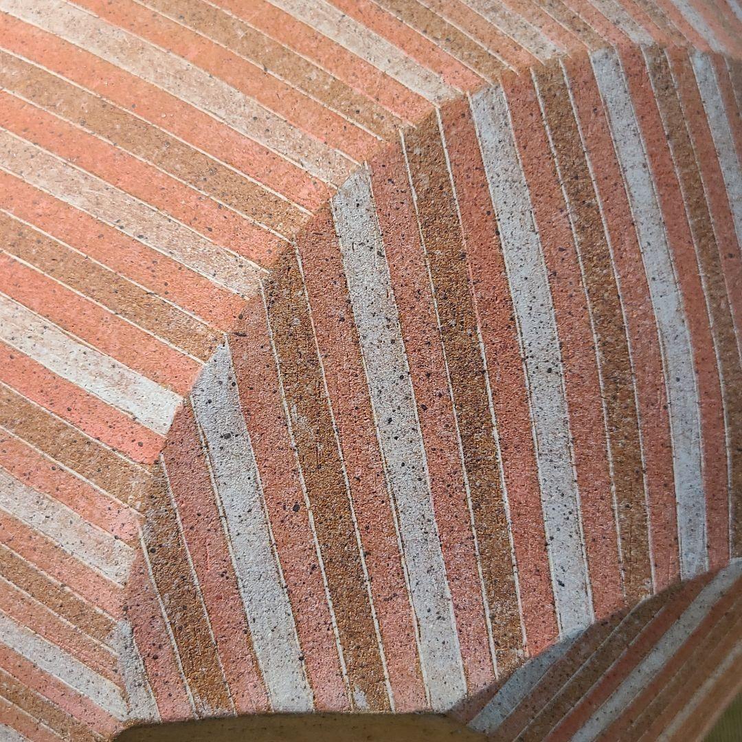 信楽焼 石山哲也作 象嵌泥彩大壷 高さ1尺5寸（約45cm） 本物保証