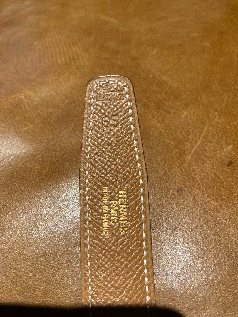 ほぼ新品　エルメス　ベルト　レディース　ブルー　ヴィンテージ　箱付き　付属品