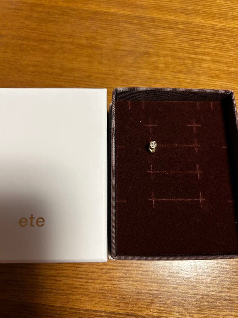 ete ブリリアントピアス k10片耳