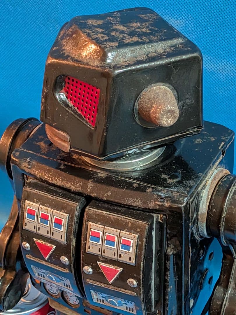 １９６０年代堀川玩具製「スーパー火星大王」稀少レア不動ブリキロボットジャンク扱品