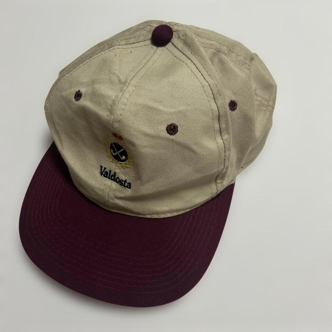 あ*様 80s ベージュ バーガンディ キャップ