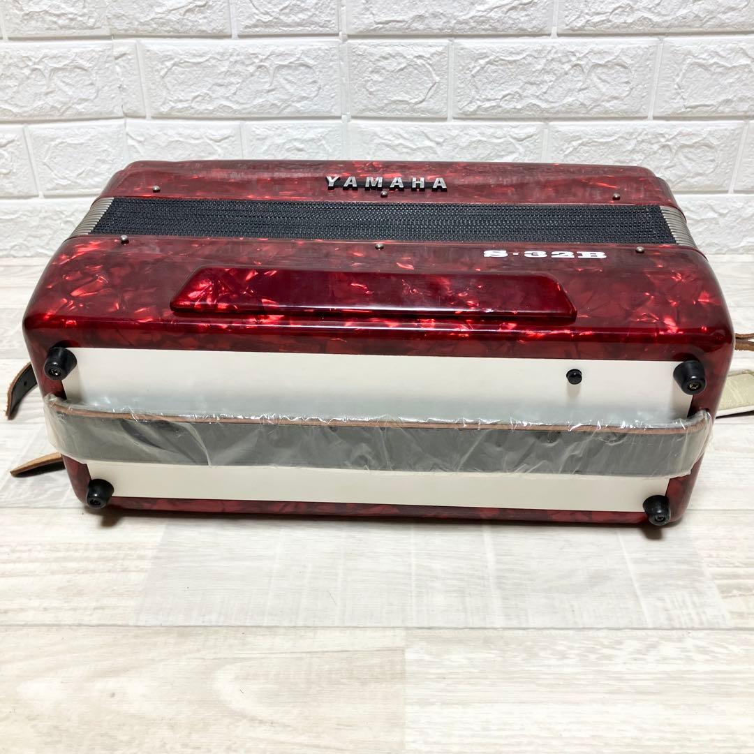 YAMAHA アコーディオン　S-32B 美品　赤　レッド　ヤマハ
