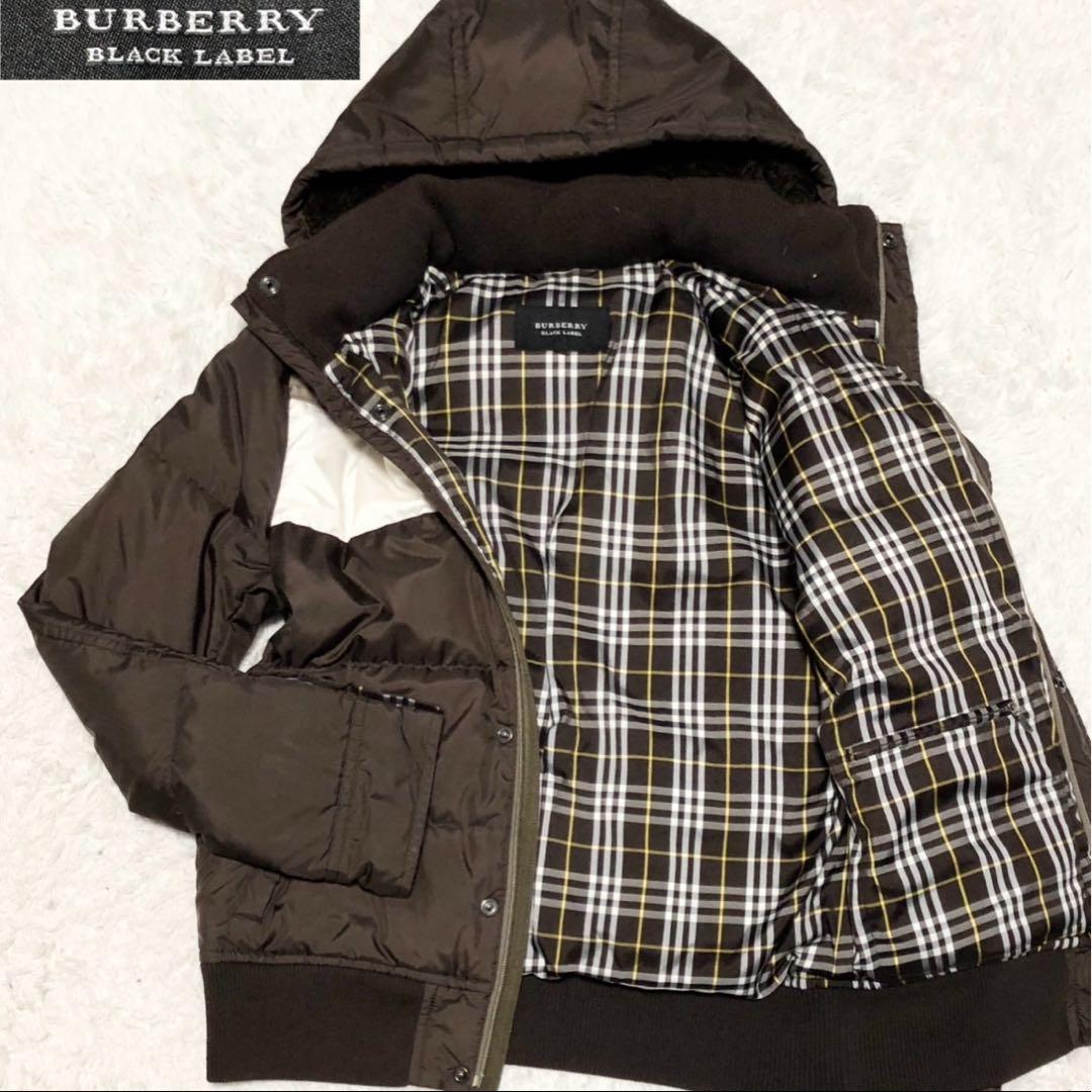 BURBERRY ブラックレーベル ノバチェック ダウンジャケット