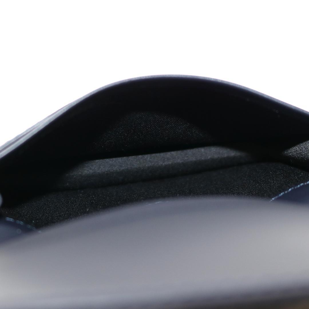 【未使用級】ポールスミス レザー 名刺入れ カードケース ネイビー BPS853