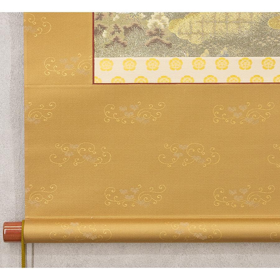 掛軸 高級西陣織 十寿円満図 購入金額100万超 縁起物