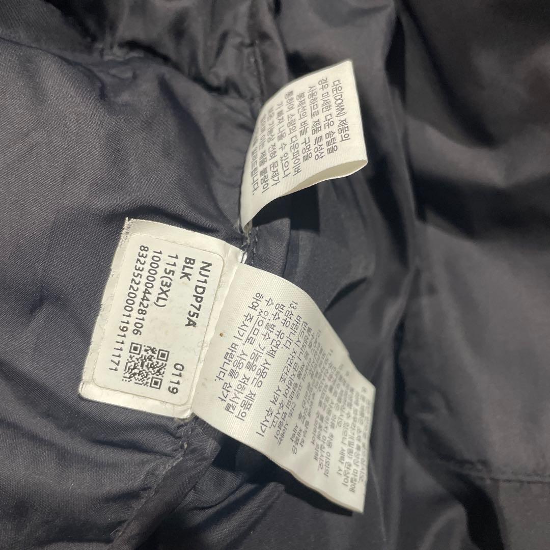 THE NORTH FACE エコヌプシダウンジャケット ブラック ビッグサイズ