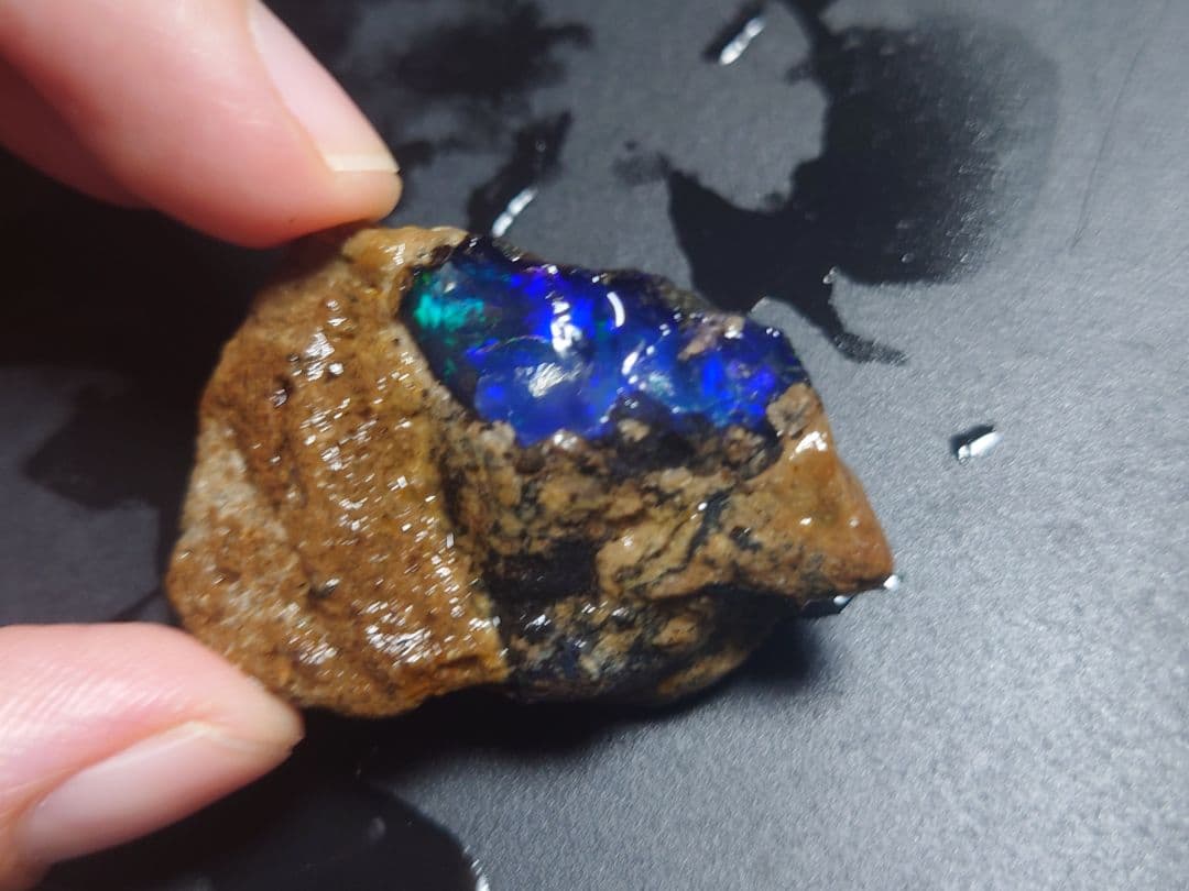 エチオピア　オパール　青　ブルー　73ct 原石　鉱石　標本　ウェロ産