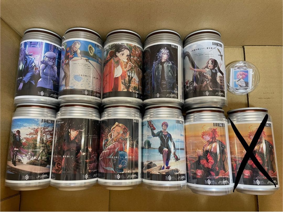 【まとめ売り】FGO ラベル缶 缶ジュース OVER THE SAME SKY