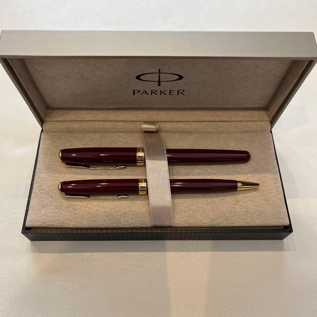 PARKER　パーカー　ソネット　万年筆とボールペン　オリジナルレッドGT