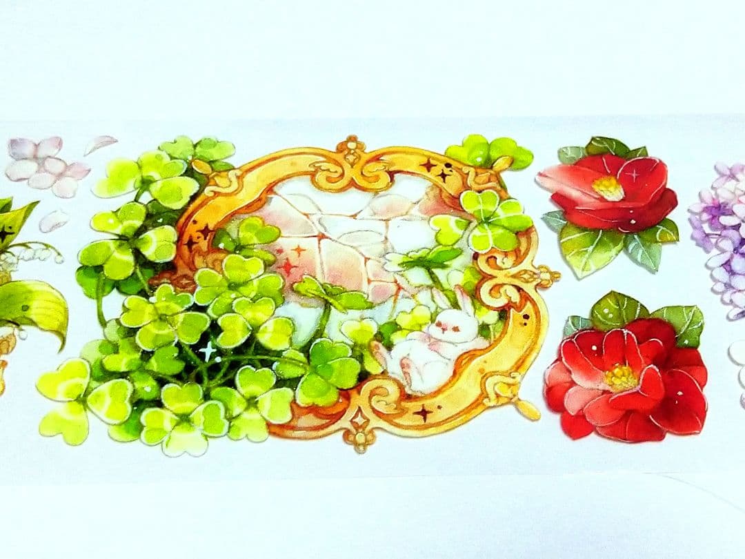 S20＃梦游花之镜(PET)MOODTAPE切り売り海外装飾マステ