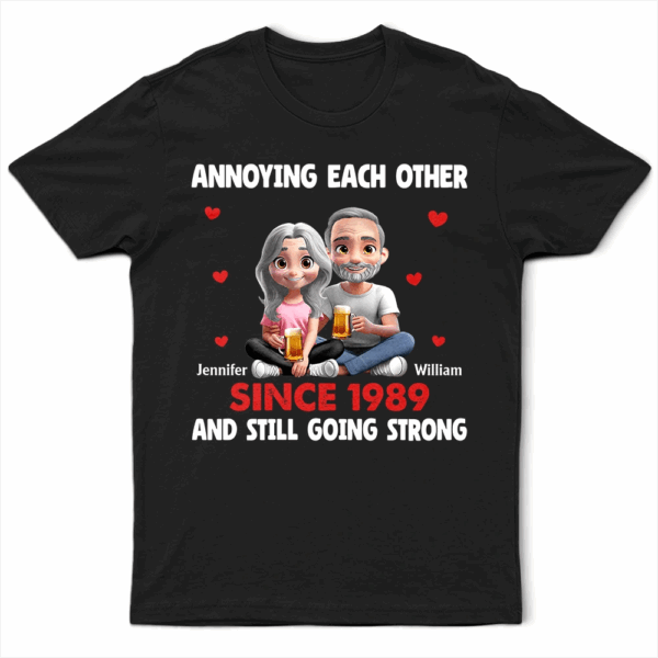 Annoying Each Other 3D Effect Couple - Supsuppy T Shirt