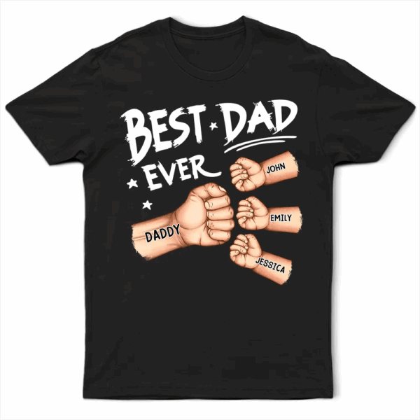 Best Dad Grandpa Ever Fist Bump - Supsuppy T Shirt