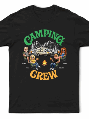 Camping Crew 3D Effect - Supsuppy T Shirt