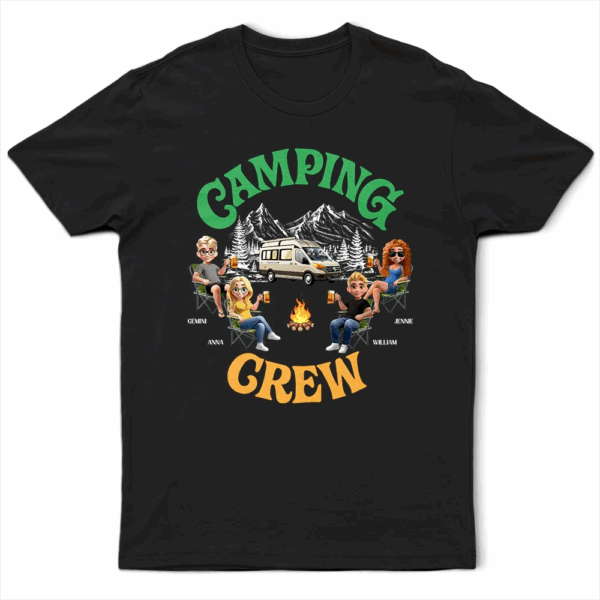 Camping Crew 3D Effect - Supsuppy T Shirt