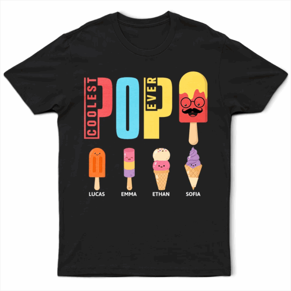 Coolest Pop Ever Fun Grandpa Popsicle - Supsuppy T Shirt