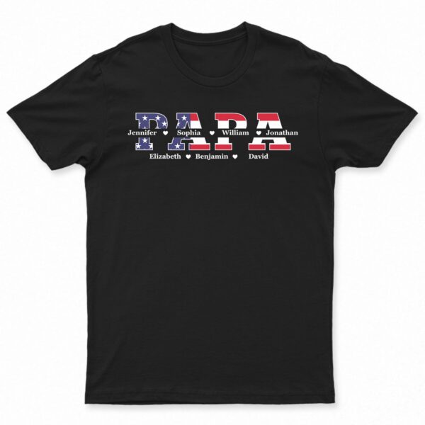 Dad, Papa, Daddy Stars And Stripes - Gift For Father, Grandpa - Supsuppy T Shirt