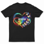 Grandma Mom Heart Infinity Butterfly - Gift For Mother, Grandma - Supsuppy T Shirt