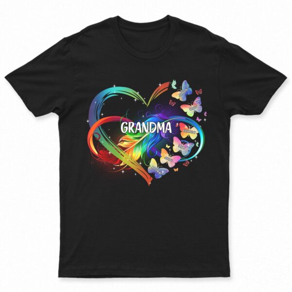 Grandma Mom Heart Infinity Butterfly - Gift For Mother, Grandma - Supsuppy T Shirt