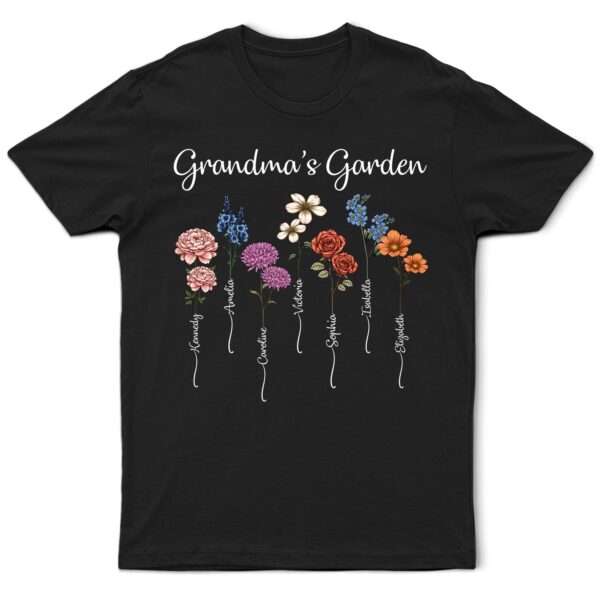 Grandma's Garden Birth Flower Bouquet - Supsuppy T Shirt