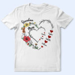 Mom's Grandma's Sweethearts Flower - Supsuppy T Shirt