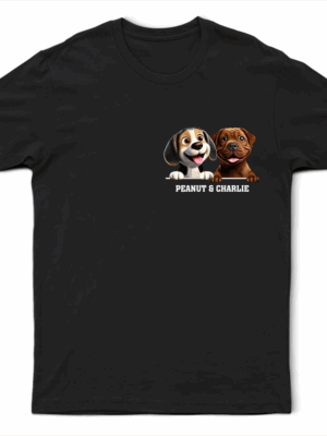 More Colors Dog Mom Dog Dad 3D Effect - Supsuppy T Shirt