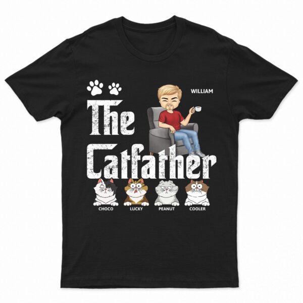 The Cat Father Cat Dad - Gift For Cat Lovers - Supsuppy T Shirt