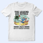 The Legend Has Retired Vintage - Retirement Gift For Beach Lovers, Dad, Mom, Grandpa, Grandma - Supsuppy T Shirt