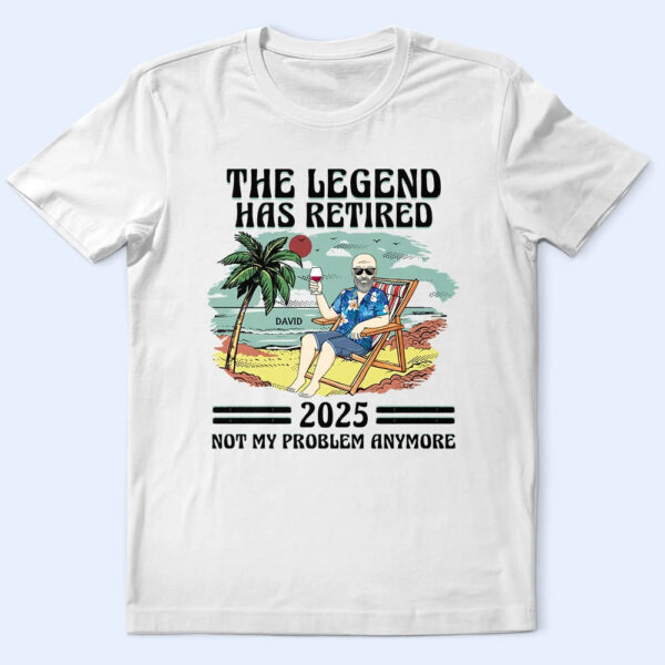 The Legend Has Retired Vintage - Retirement Gift For Beach Lovers, Dad, Mom, Grandpa, Grandma - Supsuppy T Shirt