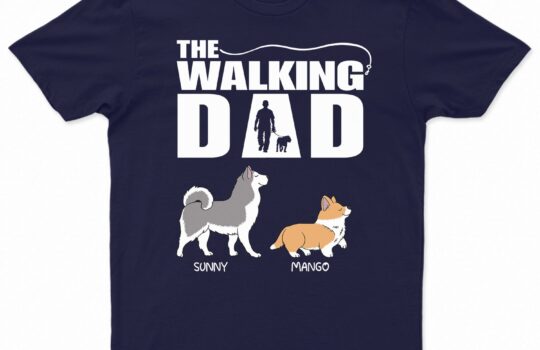 The-Walking-Dog-Dad-Mom-Gift-For-Pet-Lovers-Supsuppy-T-Shirt