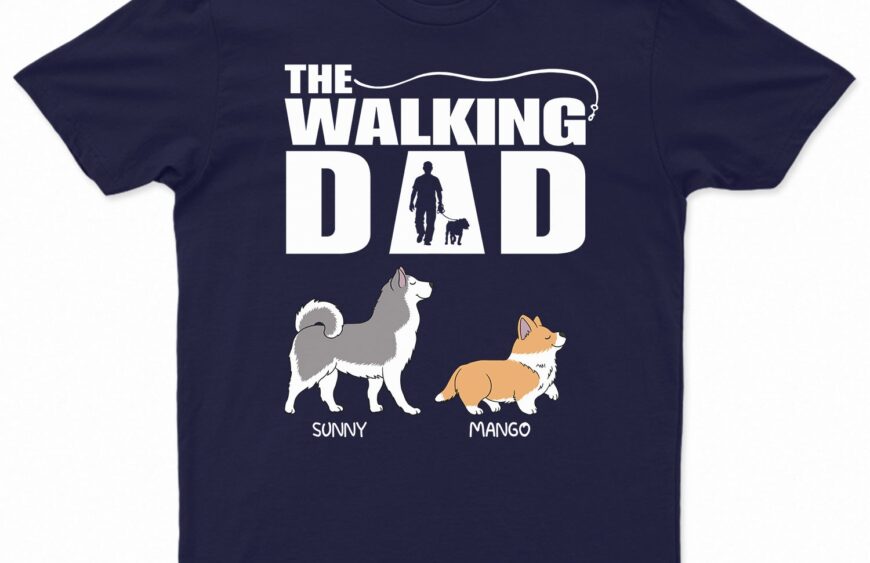 The-Walking-Dog-Dad-Mom-Gift-For-Pet-Lovers-Supsuppy-T-Shirt