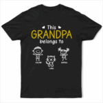 This Grandpa Belongs To Kid Stick Figures - Supsuppy T Shirt