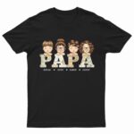 Vintage Map Papa Title - Birthday, Loving Gift For Dad, Father, Papa, Grandpa, Grandfather - Supsuppy T Shirt