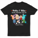 Y2K Couple Hubby & Wifey Travel Partners For Life - Supsuppy T Shirt
