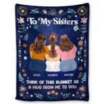 A Hug From Me To You - Gift For Sisters And Best Friends - Supsuppy Sherpa Blanket