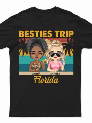 Besties Trip Travel Buddies Cruise Mode - Vacation, Anniversary, Birthday Gifts For Besties, Friends - Supsuppy T Shirt