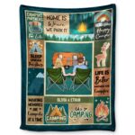 Camping Couple Life Is Better Around The Campfire - Gift For Camping Lovers - Supsuppy Sherpa Blanket