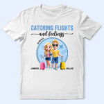 Catching Flights And Feelings Travel Couple 3D Effect - Supsuppy T Shirt