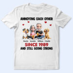 Couple Annoying Each Other With Dogs - Supsuppy T Shirt