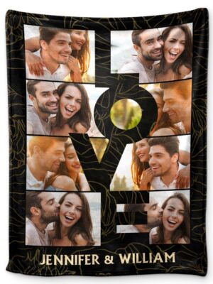Custom Photo Love Couple - Gift For Couples - Supsuppy Sherpa Blanket