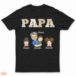 Grandkids Papa Daddy - Gift For Grandpa, Father, Uncle - Supsuppy T Shirt