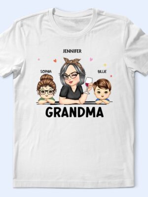 Grandma & Grandkids - Funny, Retirement Gift For Grandma, Mom, Nana, Gigi - Supsuppy T Shirt