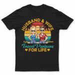 Husband And Wife Travel Partners For Life Traveling Couples Beach Vacation - Anniversary, Birthday Gift For Spouse, Boyfriend, Girlfriend - Supsuppy T Shirt