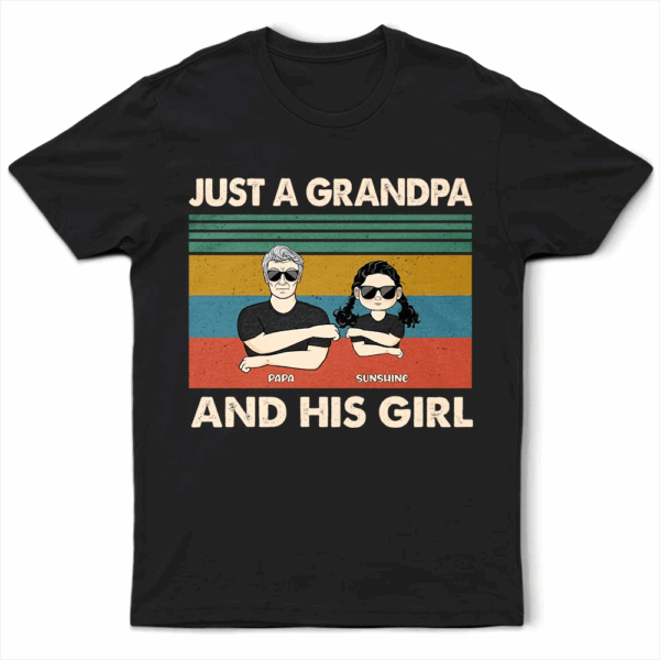 Just A Grandpa And His Granddaughter - Supsuppy T Shirt