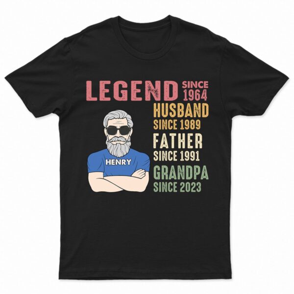 Legend Husband Father Grandpa - Funny Gift For Dad, Father, Grandpa - Supsuppy T Shirt