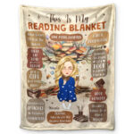 My Reading Blanket Book Tree One More Chapter - Supsuppy Sherpa Blanket