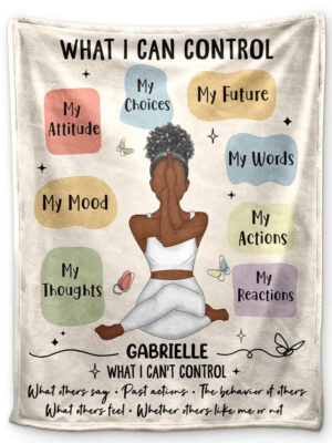 Myself Reminder What I Can Control - Supsuppy Sherpa Blanket