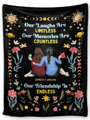 Our Memories Are Countless Our Friendship Is Endless - Supsuppy Sherpa Blanket
