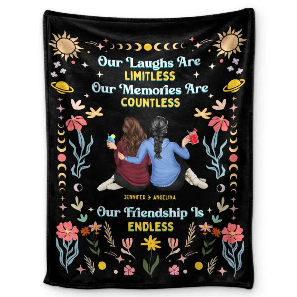 Our Memories Are Countless Our Friendship Is Endless - Supsuppy Sherpa Blanket