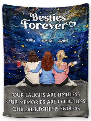 Our Memories Are Countless Our Friendship Is Endless - Supsuppy Sherpa Blanket