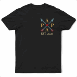 Papa Dad Est Year Crossed Arrows Joining Of Paths - Supsuppy T Shirt